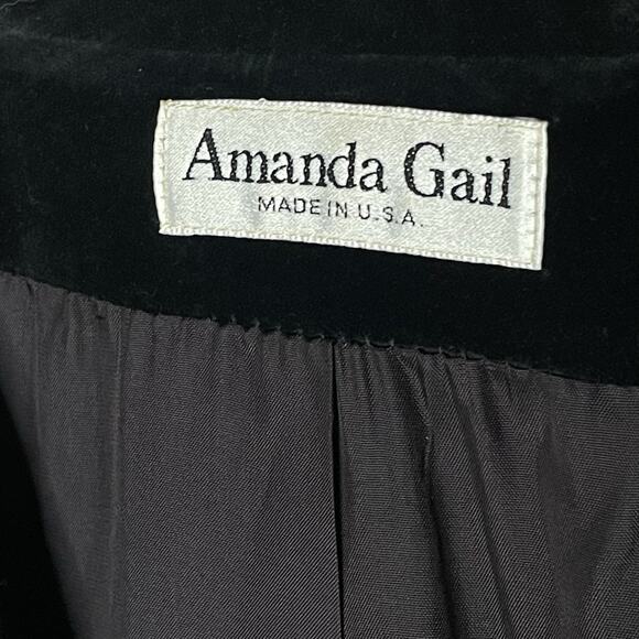 Amanda Gail Wool Coat Classic NYC Style Size 12 Vintage Preppy Old Money USA - Picture 6 of 7